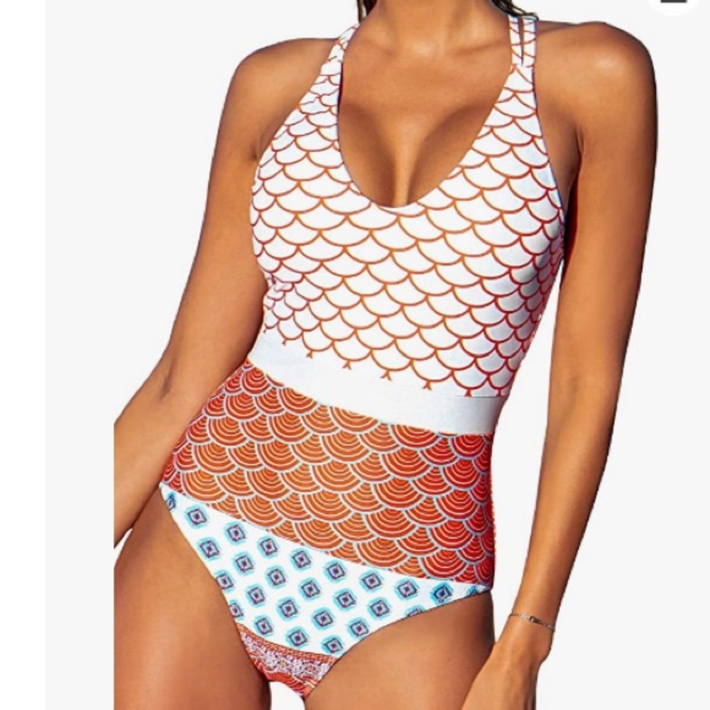 NWT CUPSHE || One piece bathing suit size Large